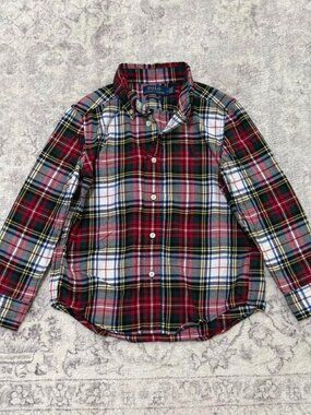 boys Polo Ralph Lauren plaid button up shirt